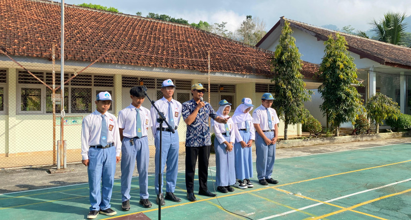 Tiga Paslon OSIS Sampaikan Orasi, Warga SMA N 1 Samigaluh Antusias Mengikuti