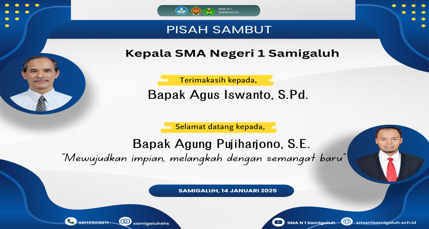 Pisah Sambut Kepala Sekolah SMA Negeri 1 Samigaluh